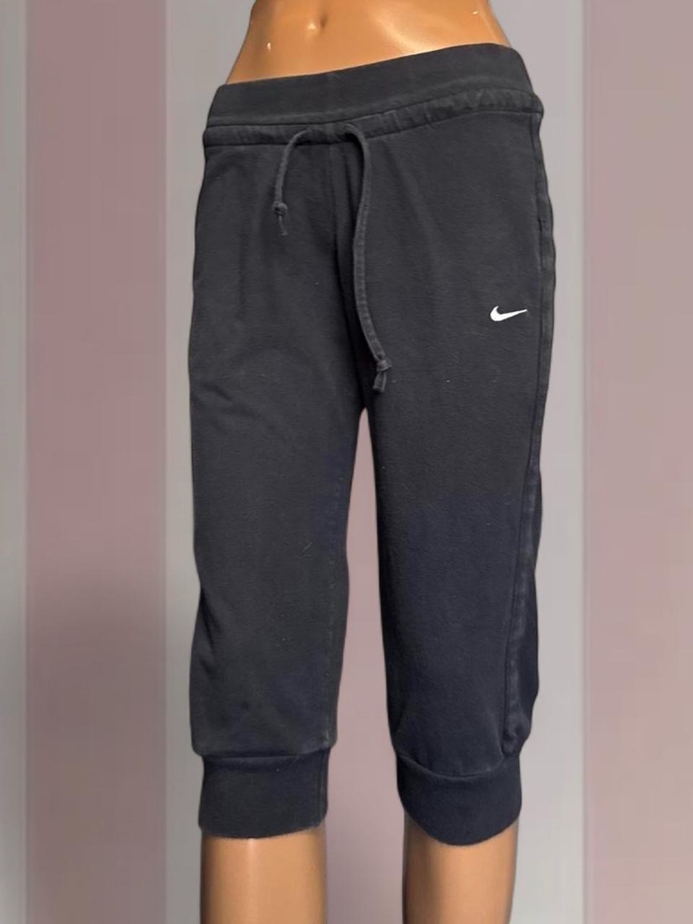 Nike Vintage Y2K Black Sporty Capri Pants
